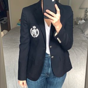 Ralph Lauren Blue Label Navy Blazer with Crest